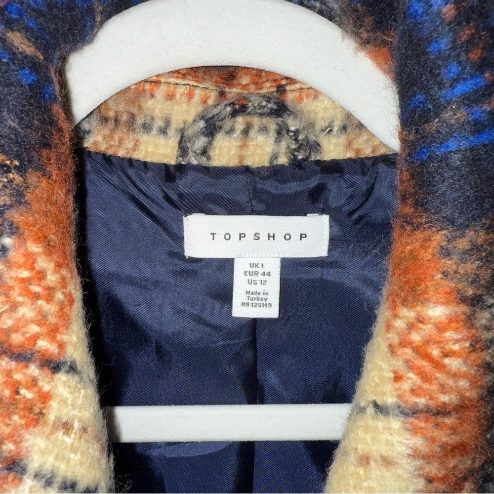 Topshop  Wool Plaid Shacket - Picture 5 of 7